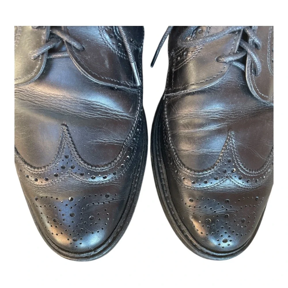 Allen Edmonds Dress Shoes Size‎ 12 D Black Oxford Wingtip McNeil Made in USA